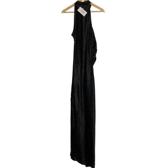 Retrofete Sab Dress Halter Maxi Black NWT L - Picture 9 of 14